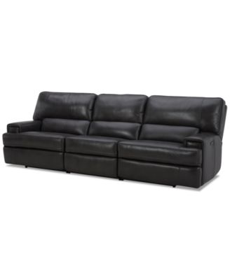 Furniture - 118" 3 Pc. Leather Power Recliner Sofa