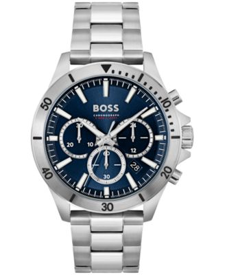 Hugo Boss - Men's Chronograph Troper Stainless Steel Bracelet Watch 45mm