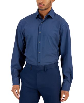 Alfani - Men's Regular-Fit Maple Geo-Print Dress Shirt