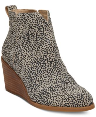 TOMS - Women's Clare Slip-On Wedge Booties