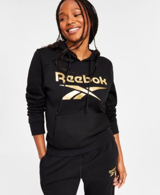 Reebok - Women's Metallic Foil Logo Pullover Hoodie