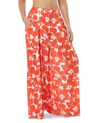 Vince Camuto - Women's Printed Wide-Leg Cover-Up Pants