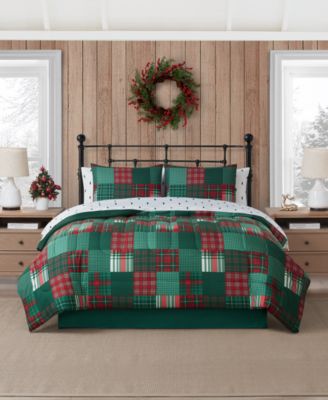 Mytex - Holiday Patchwork Comforter Set, Created for Macy's