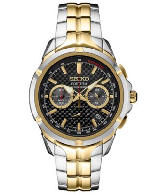 Seiko - Men's Chronograph Coutura Two-Tone Stainless Steel Bracelet Watch 42mm