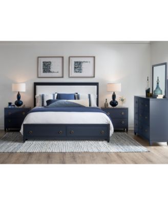 Furniture - Summerland 3pc Set (King Upholstered Storage Bed, Dresser, Nightstand)