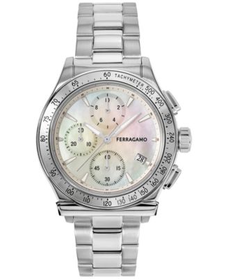 Ferragamo - Women's Swiss Chronograph 1927 Stainless Steel Bracelet Watch 38mm