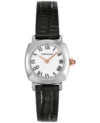 Ferragamo - Women's Swiss Black Leather Strap Watch 23mm