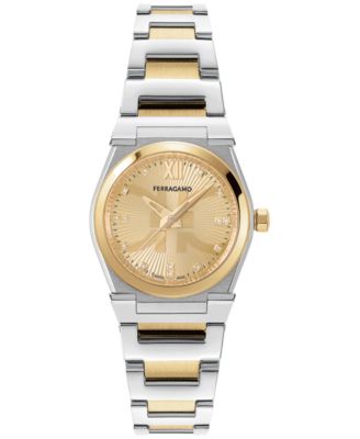 Ferragamo - Women's Swiss Vega Holiday Capsule Two-Tone Stainless Steel Bracelet Watch 28mm