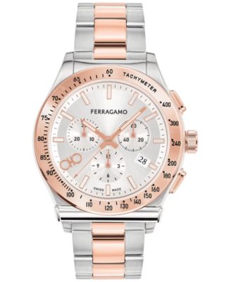 Ferragamo - Men's 1927 Swiss Chronograph Two-Tone Stainless Steel Bracelet Watch 42mm