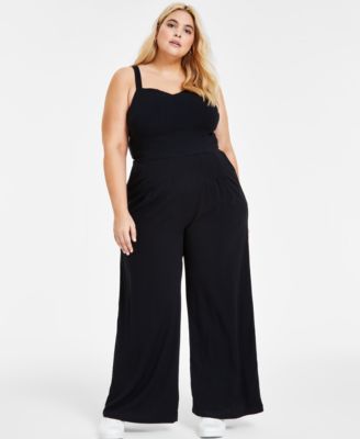 Bar III - Plus Size Sleeveless Jumpsuit