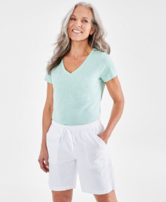 Style & Co - Women's Cotton Drawstring Pull-On Shorts
