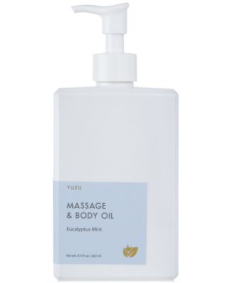 Yuzu Soap - Eucalyptus Mint Massage & Body Oil, 8.9 oz.