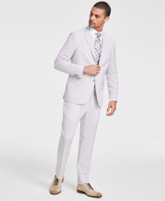 Kenneth Cole Reaction - Men's Slim-Fit Mini-Houndstooth Suit