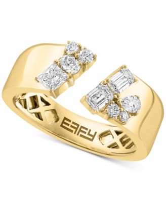 EFFY Collection - Diamond Multi-Cut Openwork Statement Ring (1-1/2  ct. t.w.) in 14k Gold