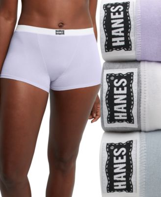 Hanes - Women's 3-Pk. Originals Ultimate Boxer Brief Underwear