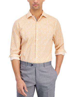 Bar III - Men's Wave Floral Dress Shirt