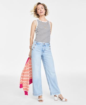 On 34th - Women's Sailor High-Rise Wide-Leg Jeans