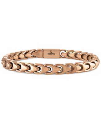 Bulova - Rose Gold-Tone IP Stainless Steel Link Bracelet