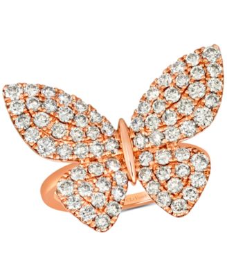 Le Vian - Nude Diamond Butterfly Ring (1-7/8 ct. t.w.) in 14k Rose Gold
