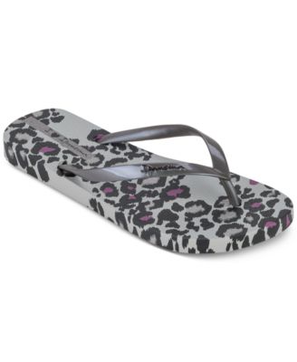 Ipanema - Women's Animal Print Slip-On Thong Sandals