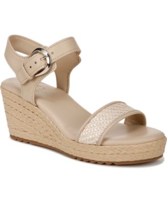 Naturalizer - Women's Stella Open Round Toe Espadrille Wedge Sandals