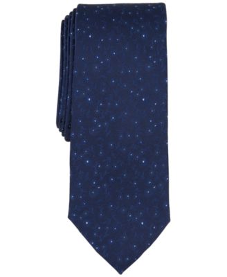 Bar III - Men's White-Dot Floral Tie