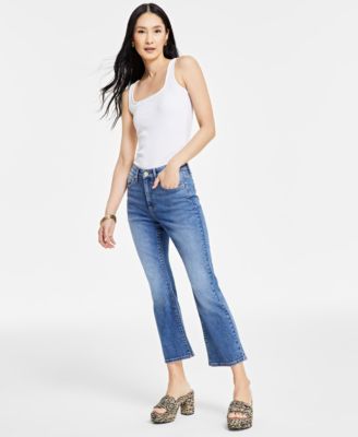 I.N.C. International Concepts - Women's High Rise Crop Flare Jeans