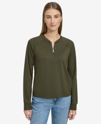 Marc New York - Women's Quarter-Zip Scuba Top