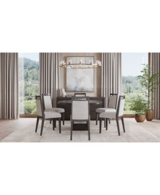 Furniture - Tivie 7pc Dining Set (Round Table + 6 Dining Chairs)