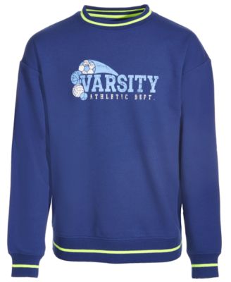 ID Ideology - Big Girls Varsity Graphic Crewneck Sweatshirt