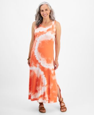 Style & Co - Petite Alana Dye Knit Maxi Dress