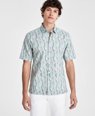 Alfani - Men's Nightfall Regular-Fit Geo-Print Button-Down Shirt