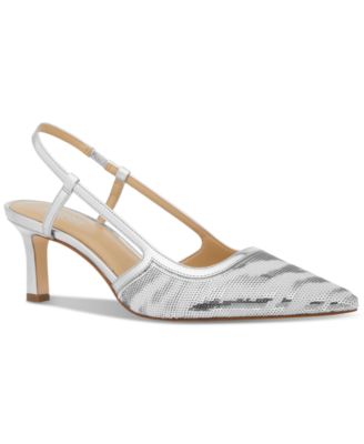 Michael Kors - Alora Pointed Toe Mid Heel Slingback Pumps