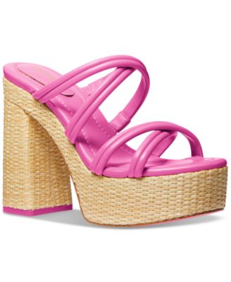 Michael Kors - Corrine Slip On Strappy Espadrille Platform Sandals