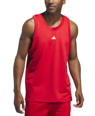 adidas - Men's Legends Sleeveless 3-Stripes Logo Basketball Tank