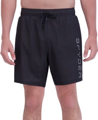 Spyder - Men's Stretch Twill-Print 7" Swim Trunks with Compression Liner