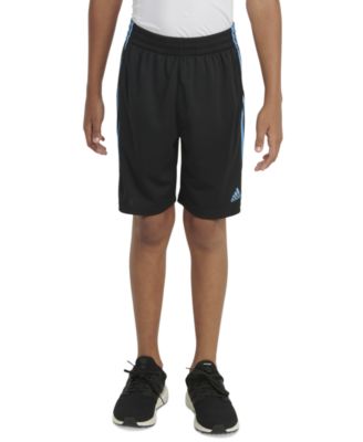 adidas - Big Boys Elastic Waist 3-Stripe Mesh Shorts