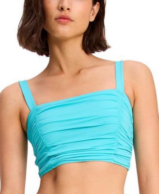 kate spade new york - Women's Square-Neck Shirred Bikini Top
