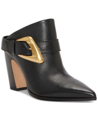Vince Camuto - Women's Baily Pointed-Toe Buckled Dress Mules