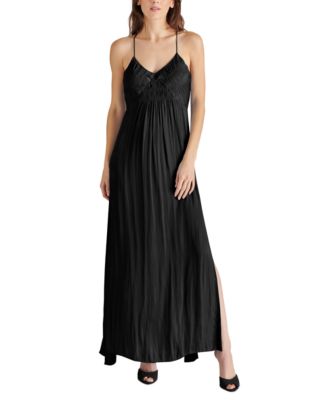 Steve Madden - Women's Brianna Smocked Tie-Back Maxi Dress