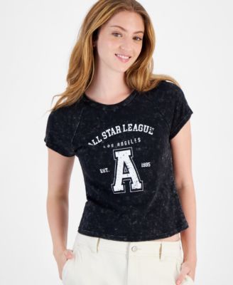 Rebellious One - Juniors' All-Stars Graphic Raglan-Sleeve T-Shirt