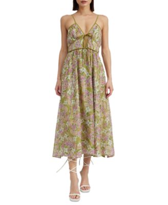 En Saison - Women's Sedna Pleated Floral Maxi Dress