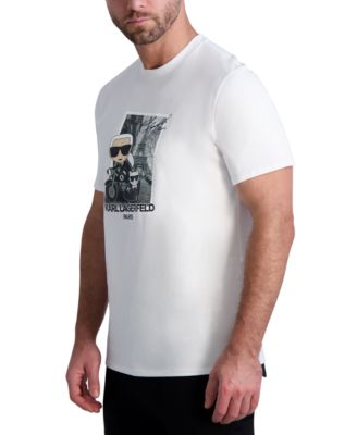 KARL LAGERFELD PARIS - Men's Cotton Karl & Choupette Graphic T-Shirt