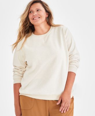 Style & Co - Plus Size Heather Fleece Sweatshirt
