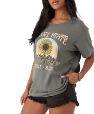 O'Neill - Juniors' Sunny State Oversized Graphic T-Shirt