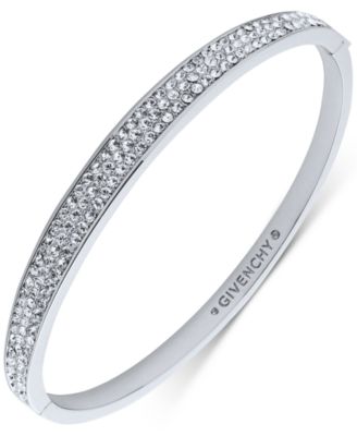 Givenchy - Gold-Tone Pav&eacute; Sprinkle Bangle Bracelet