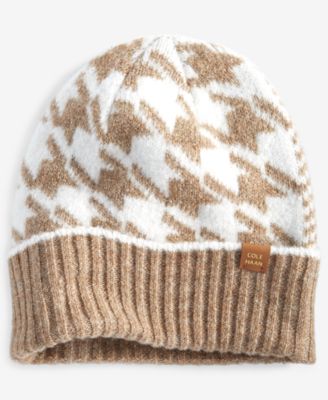 Cole Haan - Women's Mixed Houndstooth Cuffed Beanie