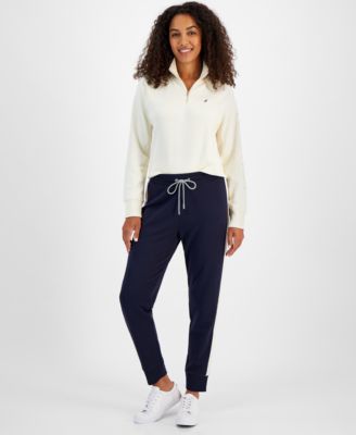 Nautica Jeans - Women's Drawstring Side-Striped Jogger Pants