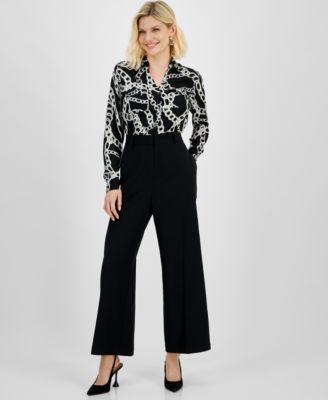 I.N.C. International Concepts - Petite High-Rise Wide-Leg Pants