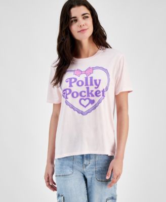 Love Tribe - Juniors' Polly Pocket Logo Crewneck Tee